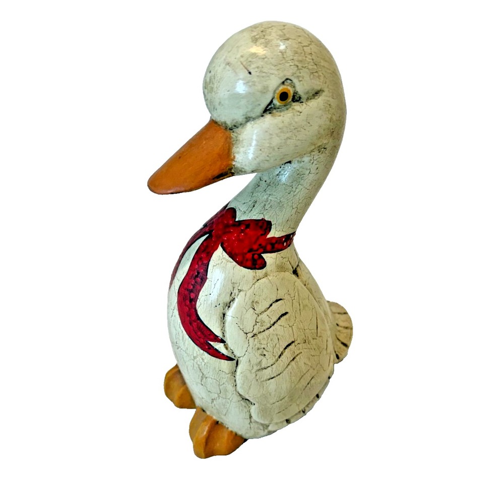 Porch Goose Geese H 10" Porch Garden Statue Christmas Goose